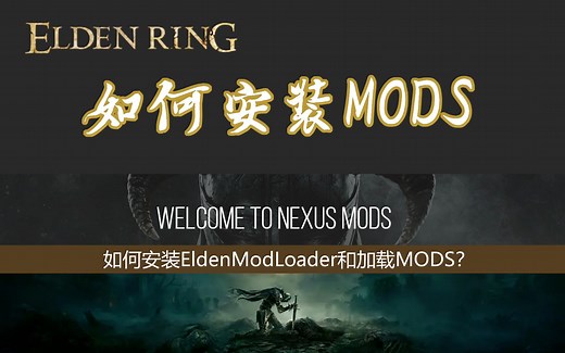 【艾尔登法环】如何安装EldenModLoader和加载MODS？