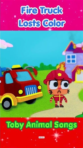 Fire Truck Losts Color Song by Toby Animal Songs