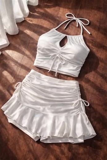 Stylish Halter Top with Skort Terno Outfit