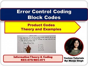 Product code in Information theory & Coding | decoding of product codes