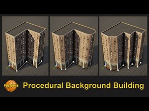 [UE4] Procedural Background Buildings - Demo (Update 1.2)