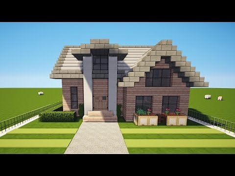 MINECRAFT WOODEN HOUSE BUILDING TUTORIAL [HOUSE 155]