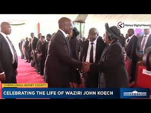See how President Ruto arrived in Chepalungu, Bomet for the Burial service of John Koech!!