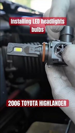 HOW TO CHANGE HEADLIGHT BULB ON TOYOTA HIGHLANDER HYBRID #automobile #highlanderhybrid #toyotasupra