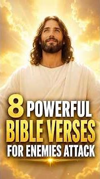 8 Powerful Bible Verses for Enemies Attack #faith #motivation #prayer #bibleactivities #jesus