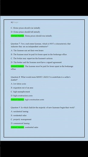 ALABAMA COLIBRI REAL ESTATE EXAM QUESTIONS AND ANSWERS #colibrí