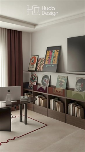 تصميم داخلي ملهم بألوان دافئة