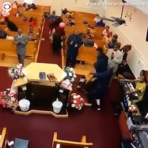 WATCH: This pastor tackled a man who pulled a gun during a church service in Nashville on Sunday (11/7). The Metro Nashville Police Department said the suspect did not fire any shots and church members helped with “holding him to the ground until officers arrived on scene.” | CBS Newspath