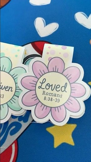 Let’s make Bible verse bookmarks that remind you who you are in Christ Loved, Blessed, Victorious 🌸
