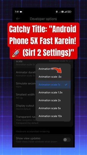 Catchy Title: "Android Phone 5X Fast Karein! 🚀 (Sirf 2 Settings)"
