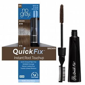 No Gray Quick Fix Instant Temporary Root Touch Up Wand, Brown, 0.5 fl oz