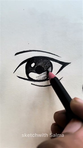 How draw Eyes || Cute eyes drawing tutorial #drawing #art #anime #howtodraw #tutorial #shorts