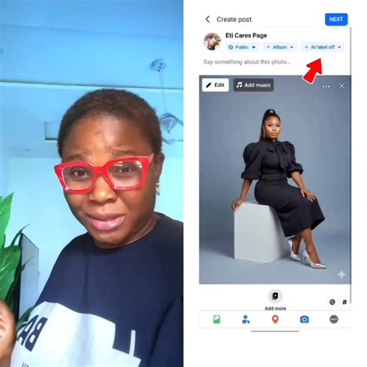 19 reactions · 28 comments | How to turn on Ai labeling before posting your Ai content #tutorial #AIContent #fypreelsシ゚viralシ #viralvideoシfyp #viralpost2025シ #reelsfypシ #reelsviralシfb #facebookreelsviral | Eti Cares Page | Facebook