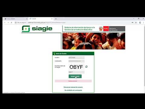 Como iniciar sesión en SIAGIE