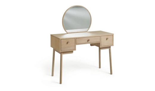 Buy Habitat Moorlands 3 Drawer Dressing Table - Light Oak Veneer | Dressing tables | Argos