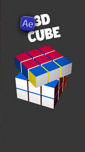 3D Rubik's Cube Animation After Effects