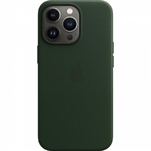 Apple Leather Back Cover Mobile Case with MagSafe for iPhone 13 Pro Sequoia Green Apple