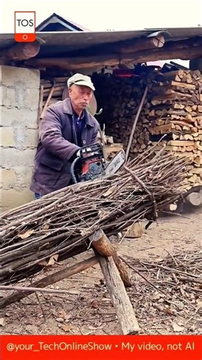 THIS IS SKILL 💪how branches are cut fast with a chainsaw 🪵⚙️#shorts #skills #crafts #woodcutting