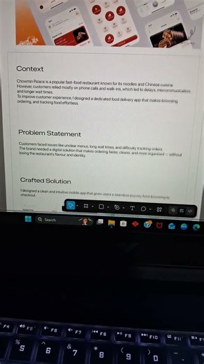 UI/UX Case Study: Food App Redesign in Shorts Format #figmadesign #uiuxdesigner #canvatips