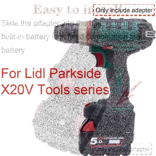 Adaptateur/convertisseur pour outils Li-ion Lidl Parkside X20V ver