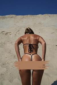 Mini bikini, string string sexy avec anneau et haut triangle - Etsy France