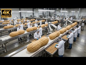 Inside a Modern Peanut Processing Factory: From Raw Peanuts to Crunchy Peanut Butter (Full Process)