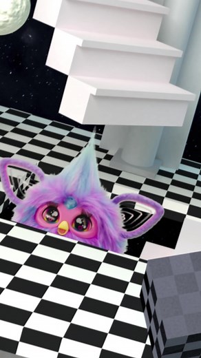 Kah currently stuck in optical illusion. Then again, in Furby World nothing is normal! 🤪 #furby #furbytiktok #freeyourinnerfurb #furbynation #furbysworld #music #opticalillusion