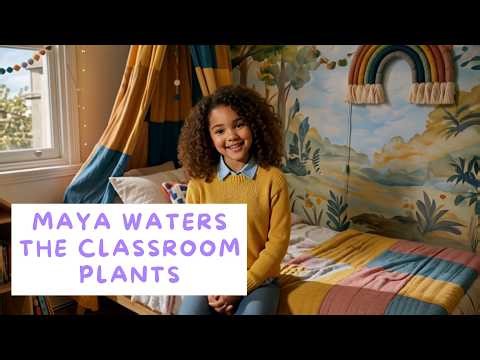 🌱 Maya Becomes the Plant Monitor | Responsibility & Everyday English for Kids