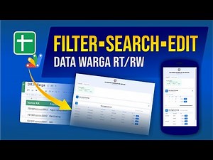 Filter, Search & Edit Data Penduduk RT/RW (Spreadsheet + Apps Script)