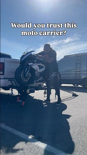 Would you trust this motorcycle carrier from ‪@Mototote‬ #sportbike #motorcycles
