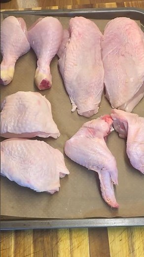 How to cut a whole chicken into 8 pieces
