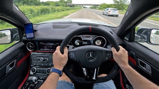 Legendary V8 SLS AMG Black Series top speed run