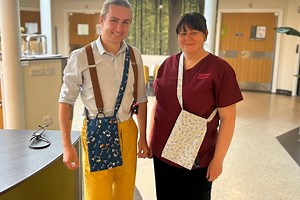 St Luke’s sewing team create a practical solution to syringe driver problem