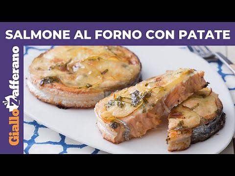 SALMONE AL FORNO CON PATATE: Ricetta facile e veloce!