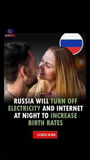 🚨 🇷🇺🔌 Russia to Turn Off Power & Internet at Night to Boost Birth Rates #russia #shorts