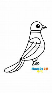 1.5M views · 10K reactions | Muy bonito Como dibujar un lindo pájaro...