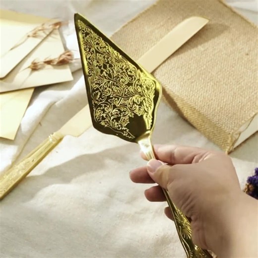 Personalized Wedding Cake Knife Set,elegant Stainless Steel Bridal Silverware,marriage,matrimonial Ceremony Dessert Silverware,christmas - Etsy