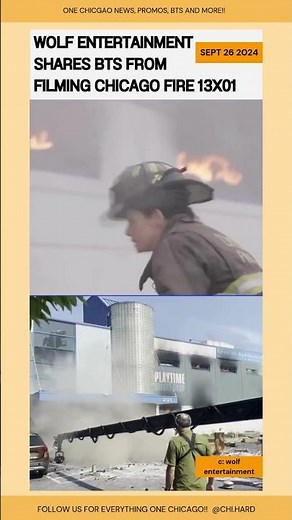 Behind the Scenes from Filming the Chicago Fire Season 13 Premiere #chicagofire