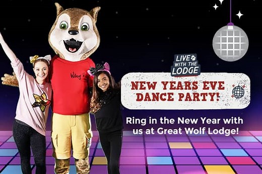 LIVE with the Lodge: New Year's Eve Dance Party - Great Wolf Lodge Family Fun