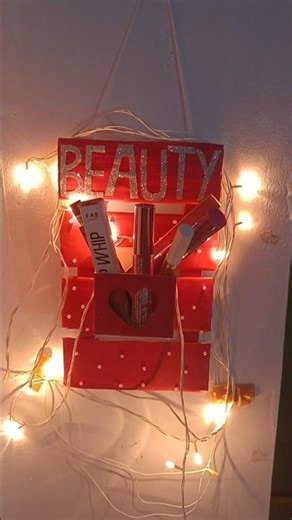 DIY Wall Hanging Makeup Organizer 💄✨ | Cardboard Craft | Budget Friendly Aesthetic Room Decor