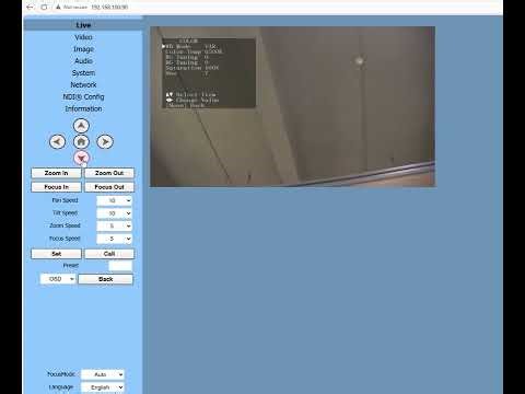 How to Change White Balance on the SMTAV PTZ Camera (NDI Setup)