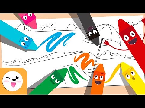 APRENDE LOS COLORES 🎨 Colorea objetos 🎈🎁🥑💎 Recopilación