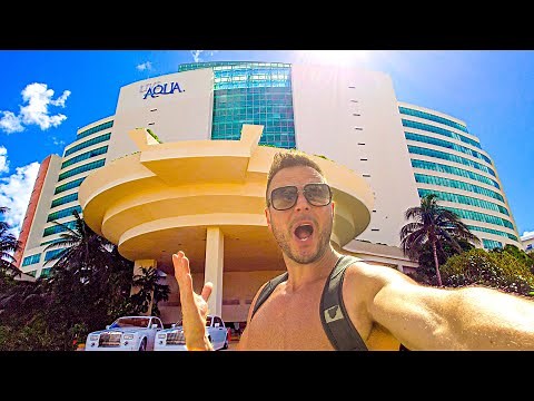 I Stayed The Most LEGENDARY Cancun Hotel - LIVE AQUA!