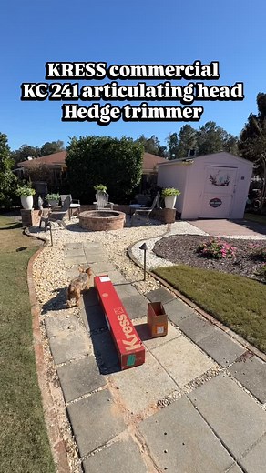 KRESS KC 241 puts in work. Clean cuts. Smooth angles. Quiet power. This articulating head hedge trimmer is built for pros who shape all day and need gear that won’t slow them down. Lightweight feel. Commercial torque. Precise control on tall and low hedges without ladder juggling. If you want cleaner lines and faster jobs, this is the tool. | Blades of Grass Lawn Care, LLC