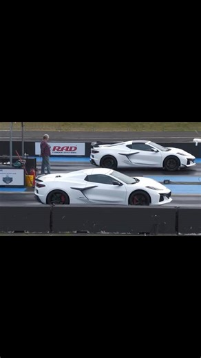 Chevy Corvette E-Ray vs C8 Z06 #corvette #chevrolet #c8 #z06 #supercars #dragrace #cars | Wheels