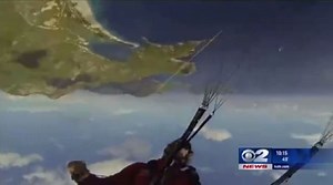 Speed flyer survives crash landing