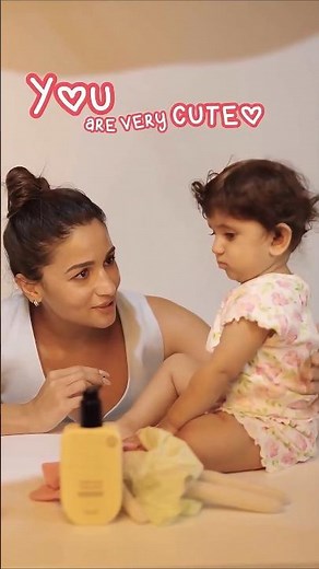 CUTEST VIDEO 😘 #aliabhatt I a FUN conversation with a little Baby #edamamma #shorts