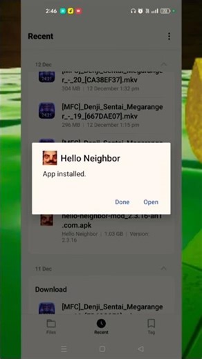 HELLO NEIGHBOR INSTALL For Android Phone ‪@burngamerzlive‬ #helloneighbor #shorts