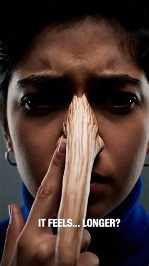 👃 TOUCH YOUR NOSE WITH EYES CLOSED Your Brain Will Lie To You #shorts #viral #pinocchioillusion