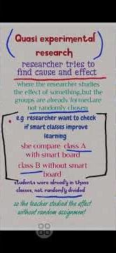 Quasi experimental research # sk notes ugc net